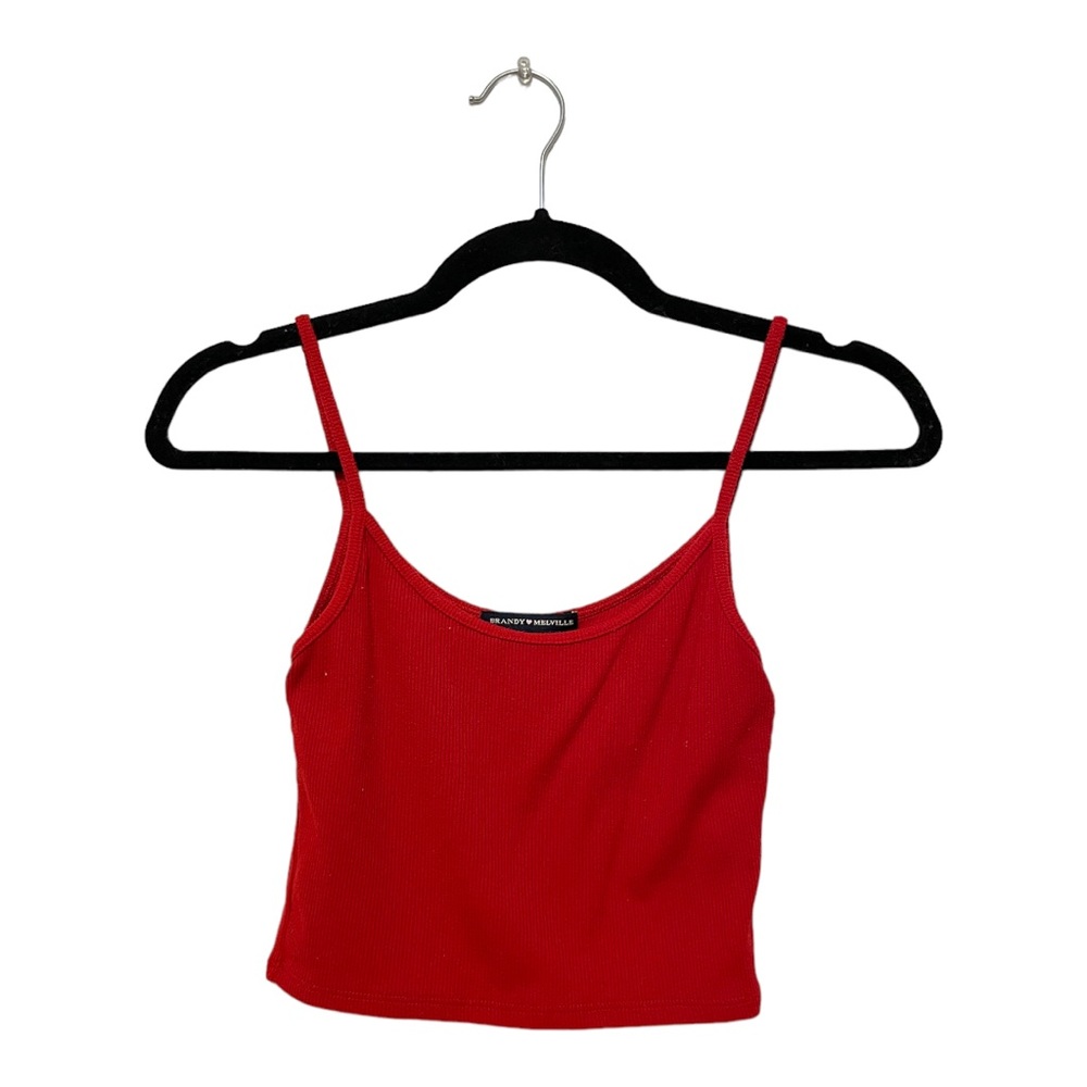 Brandy Melville Red Cropped Tank Top